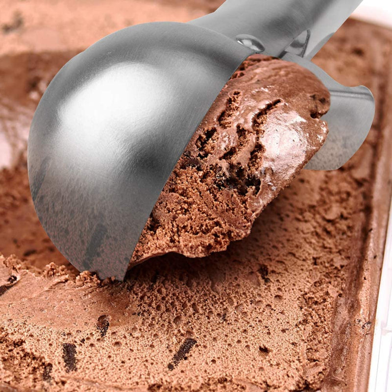 Ice Cream Scoop, Cookie Scoop Set, Stainless Steel Ice Cream Scooper with  Trigger Release, 7 Inch 
