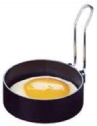 KCHEX Set of 2 Round Egg Rings, Non Stick Stainless Handle