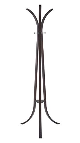 Adesso WK2009-15 Contour Coat Rack, Walnut