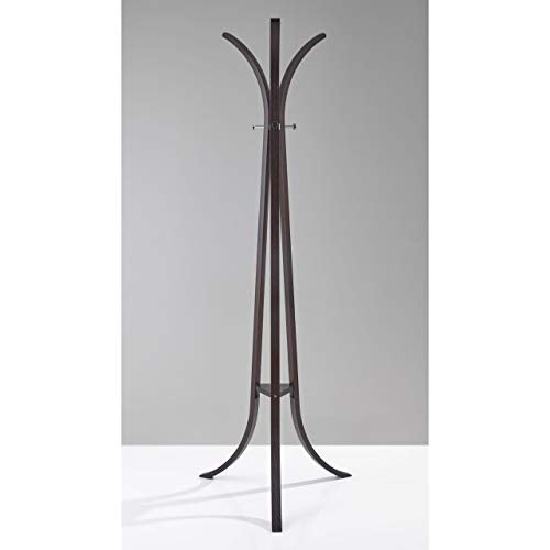 Adesso WK2009-15 Contour Coat Rack, Walnut