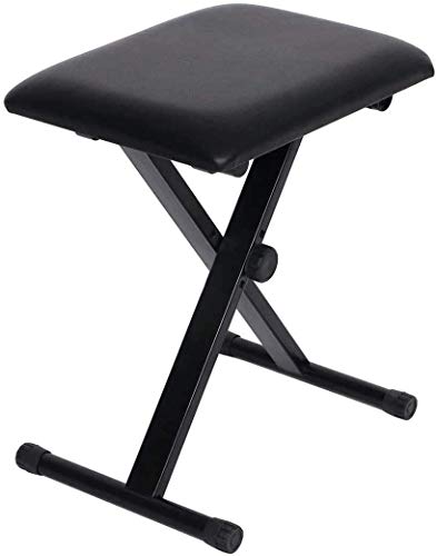 COLIBROX Portable Piano Keyboard Music X-Style Adjustable Padded Stool Chair Seat Bench