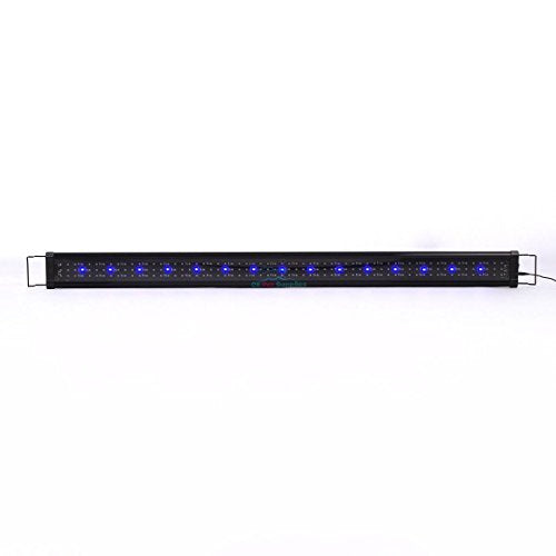 COLIBROX 48"- 60" LED Light HI LUMEN Aquarium Fish Tank White Blue Extendable