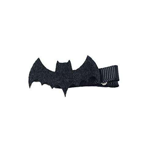 Halloween Spider Bat Hairclip Black Hair Pins Clips Decorations for Halloween JHH31 (Bat)