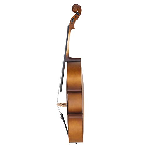 KCHEX 4/4 Acoustic Cello Case Bow Rosin Wood Color Hot