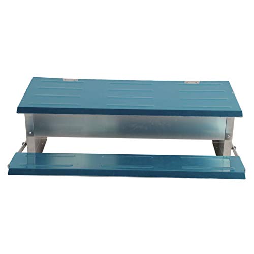 Automatic Poultry Feeder Treadle Self-Opening Aluminum Feeding Trough Waterproof Anti-Mouse Feeder