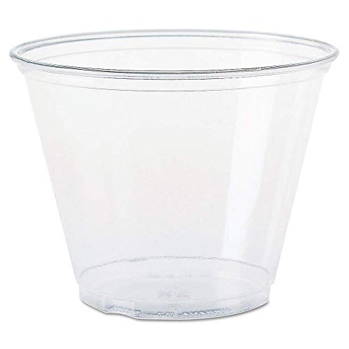 KCHEX Solo TP9R Ultra Clear Cups, Squat, 9 oz, PET, 50/Bag, 1000/Carton