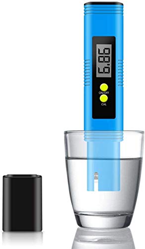 SKEMIX Meter, Meter 0.01 PH High Accuracy Water Quality Tester with 0-14 PH Measurement Range for Household Drinking, Pool and Aquarium Water PH Tester Design with ATC