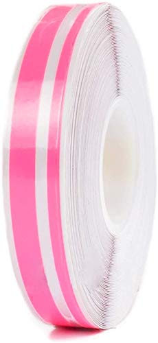 SKEMIX 1/2" Roll Vinyl Double Line Pinstriping Pinstripe Tape Sticker 12mm HOT Pink