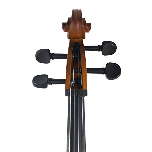 KCHEX 4/4 Acoustic Cello Case Bow Rosin Wood Color Hot