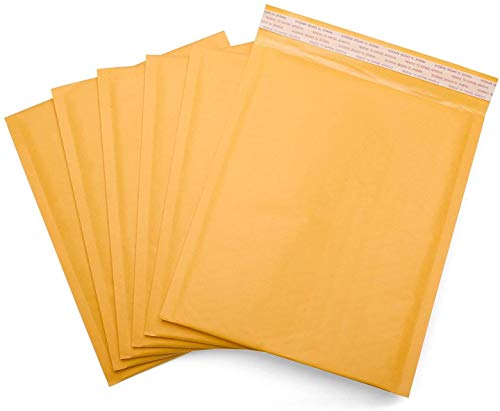 SKEMIX 25 Kraft Bubble Padded Envelope Shipping Mailers, Kraft Bubble Mailers Padded Envelopes Bubble Mailer Envelope Mailers Bubble Mailers 6x10 Compostable Mailers