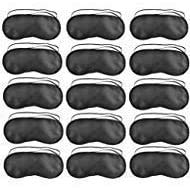 SKEMIX Pack of 40 Eye Mask Shade Cover Blindfold Night Sleeping, with Nose Pad, Blindfold Game Games Relax Cover Black