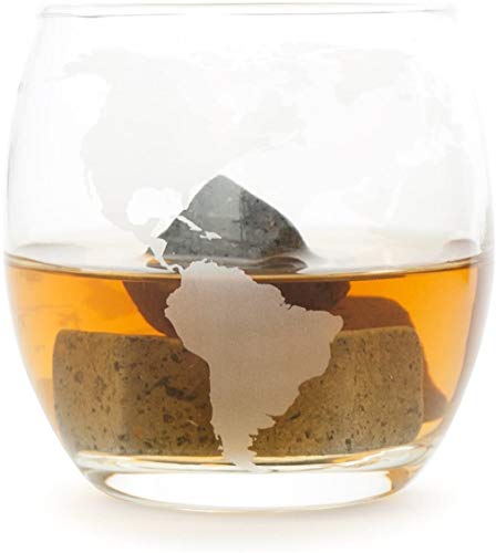 COLIBYOU Globe Whiskey Glasses - 12 Oz (350ml) 2 Pack