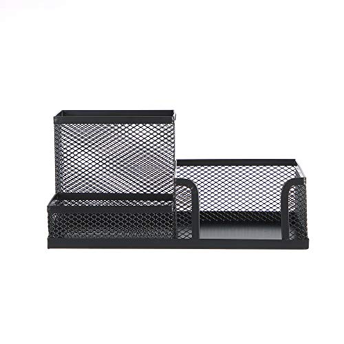 Toysdone Pen Holder Mesh Pencil Holder Metal Pencil Holders Pen Organizer Black for Desk Office Pencil Holders