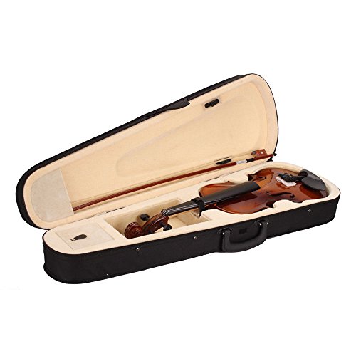 KCHEX 2016 Hot 4/4 Full Size Natural Acoustic Violin Fiddle with Case Bow Rosin