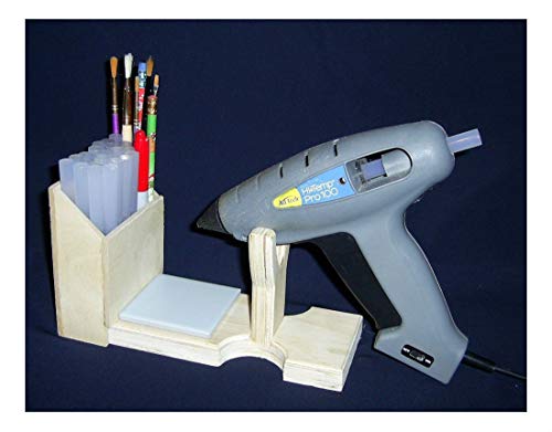 Hot Glue Gun Stand, Hot Glue Gun Holder, Wooden Glue Gun Holder