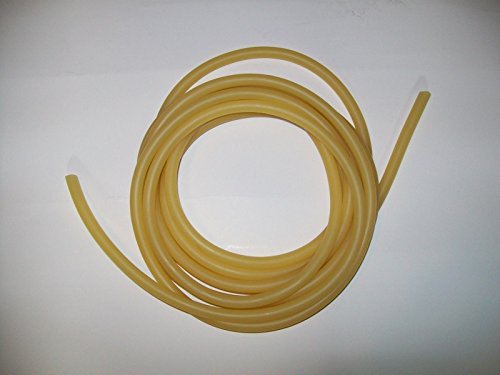 COLIBROX 3 FEET 3/8" ID x1/16" w x 1/2 OD Surgical Latex Rubber Tubing amber