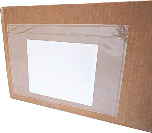 KCHEX 6" x 9" Clear Plastic Self Adhesive Shipping Label / Packing Slip Envelope Pouches (100 pcs)