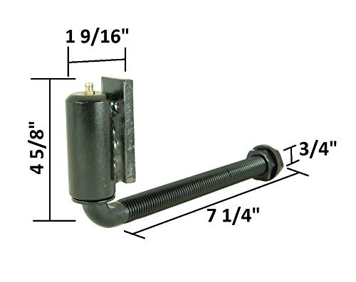 KCHEX (2X) Heavy Duty Gate Hinges - 3/4" J-Bolt Adjustable 900lb Capacity Ball Bearing