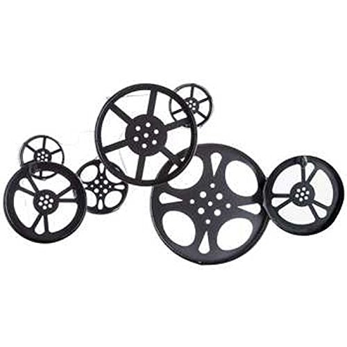 Toysdone Antique Bronze Metal Movie Reel Wall Art