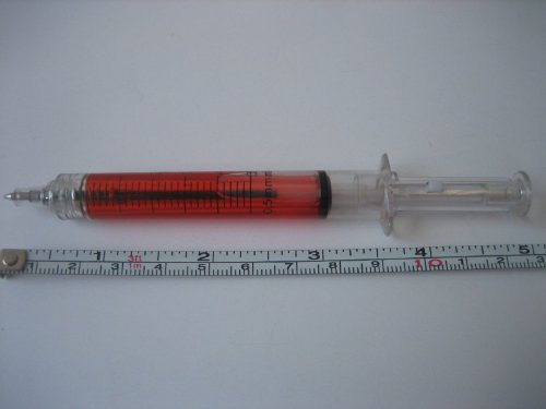 KCHEX Lot 12 Syringe Shape Pens Ball Point Pen Fashion Pens For Hospital Nurse / New