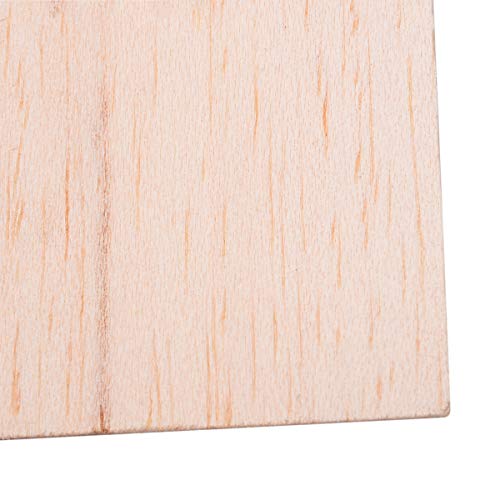 COLIBROX 15 Pack Wood Sheets, Wood Sheets Hobby Wood MDF DIY Wood Board for House Aircraft Ship Boat DIY Wooden Plate Model, for Arts and Crafts, School Projects 150x100x2mm