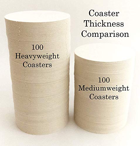 100 Custom 4 Square Heavy Weight Pulpboard Coasters