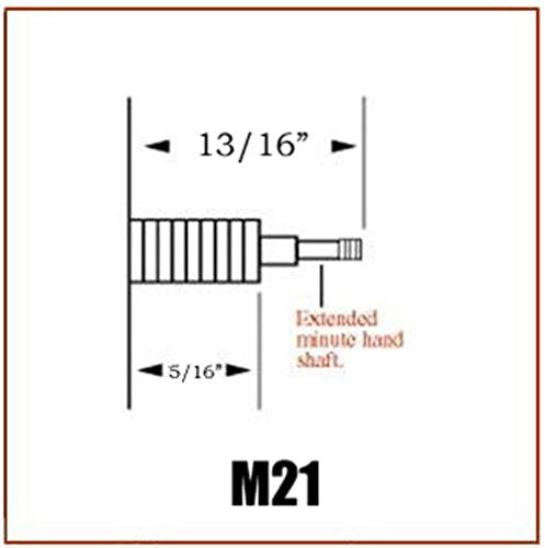 KCHEX 16 inch Large Hands and HIGH Torque Clock Movement Combo