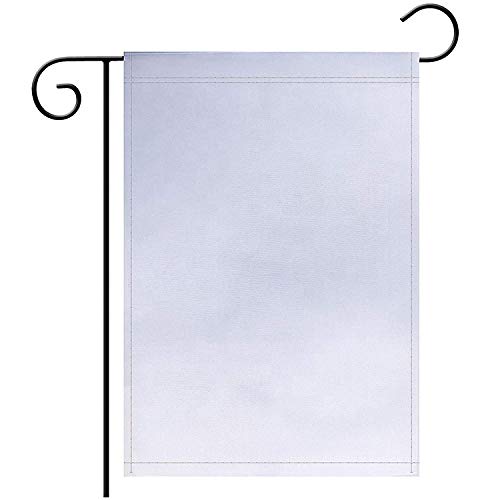 10 Pcs 30 x 45cm Sublimation Blank Polyester Lawn Garden Flags Parade Banners White