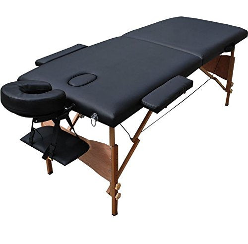 ESKONI New 84" L Portable Massage Table Facial SPA Bed Tattoo w/Free Carry Case Black