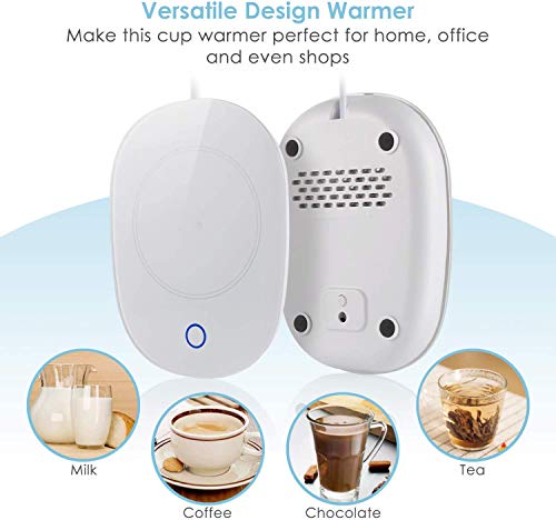 Coffee Mug Warmer, Coffee Warmer with Automatic Shut Off Beverage Warmers Cup Heater for Desk Coffee Warmer Keep Temperature Up to 131℉/ 55℃, Safely Use for Office/Home to Warm Coffee Tea Milk Candle