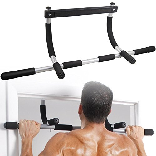 SKEMIX Super Sport Heavy Duty Doorway Chin Pull Up Bar Exercise Fitness Gym Home Door Mounted