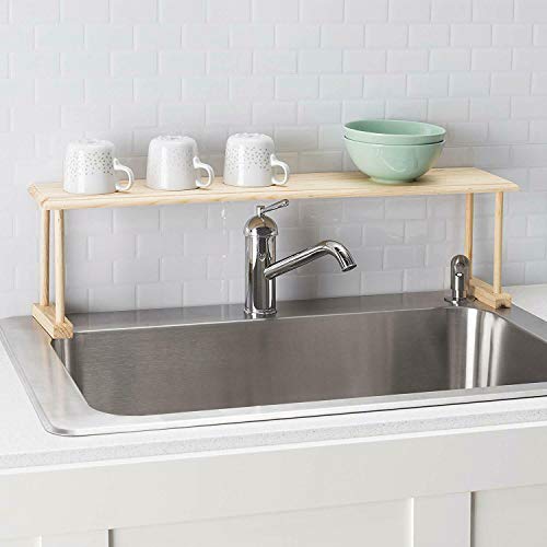 COLIBYOU Pine Wood Over the Sink Storage Shelf New