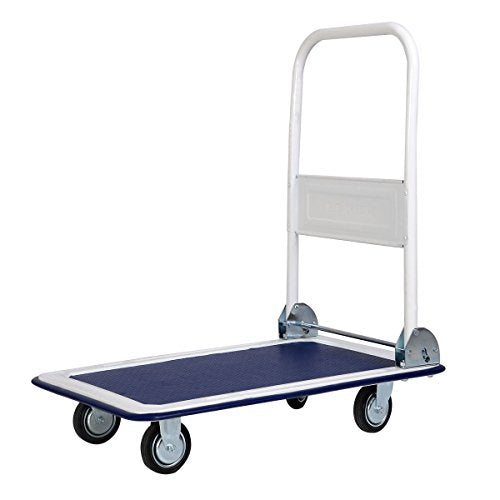 KCHEX Cart Folding Dolly Platform 330lbs Push Hand Truck Moving Warehouse You Can Use This At Home Or Work Catering Very Useful.