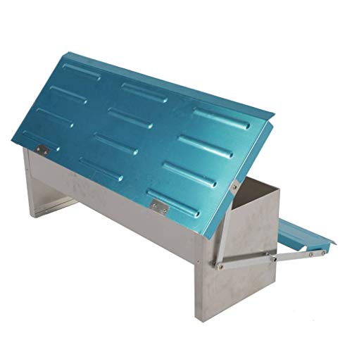 Automatic Poultry Feeder Treadle Self-Opening Aluminum Feeding Trough Waterproof Anti-Mouse Feeder