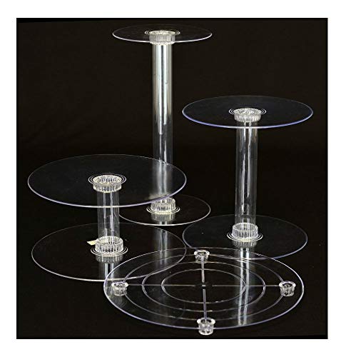 KCHEX 4 TIER CASCADE WEDDING CAKE STAND (STYLE R400-A)