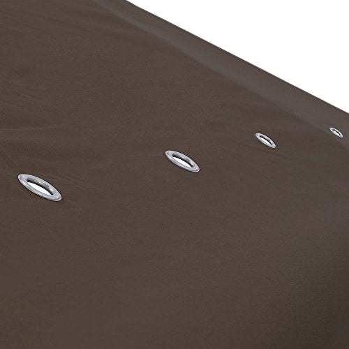 KCHEX Durable 10x10 Ft Garden Canopy Gazebo Top Cover Replacement Coffee Liqueur w/ 200g/sqm Polyester Waterproof for Outdoor Patio Relaxation Reading Cafe