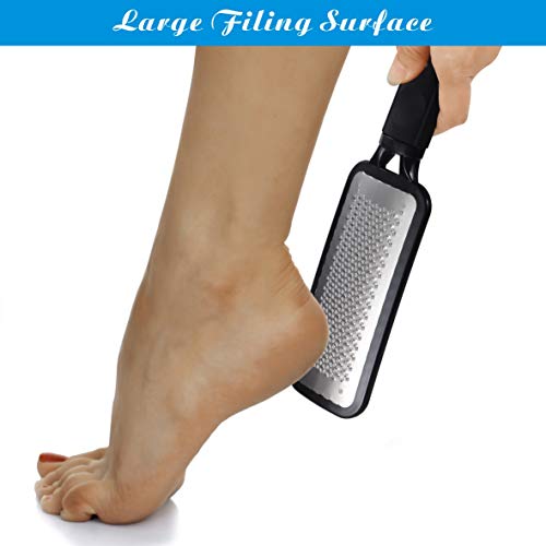 Colossal Pedicure Rasp Foot File, Professional Foot Care Pedicure Stainless Steel File to Removes Hard Skin