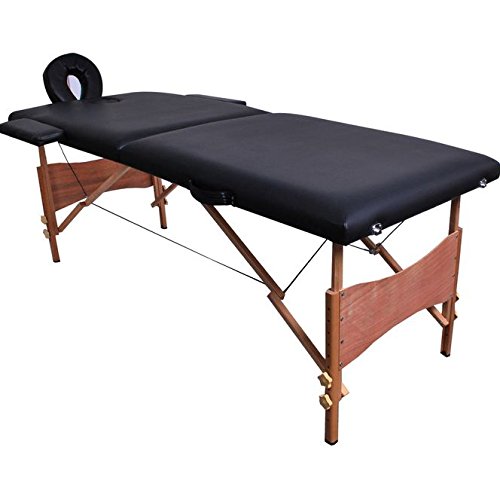 ESKONI New 84" L Portable Massage Table Facial SPA Bed Tattoo w/Free Carry Case Black