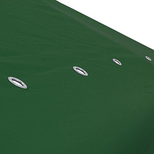 KCHEX 10'x10' 2-Tier Green Waterproof Gazebo Top Replacement UV30+ 200g/sqm Outdoor Patio Canopy Cover For Events Wedding Parties Craft Shows Music Festivals