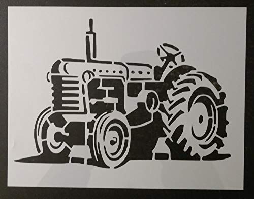 COLIBYOU Reusable Sturdy Farm Tractor 11" x 8.5" Custom Stencil