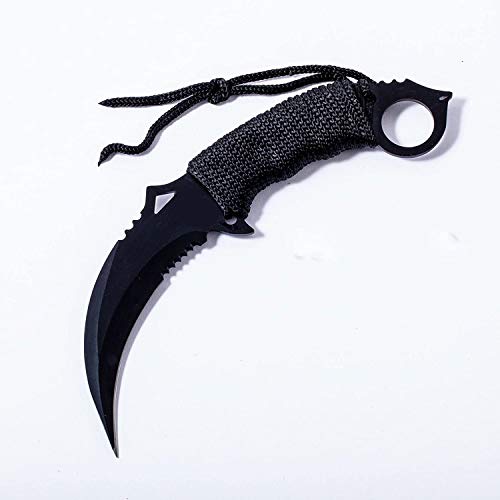 KCHEX 10" Tactical Combat KARAMBIT Knife Survival Hunting Bowie Fixed Blade