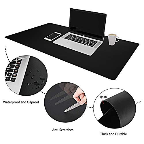 ESKONI Desk Pad Blotter 36"x20", Desk Pad Protecter, Office Desk Mat, for Office/Home, Roboller Waterproof PU Leather Mouse Pad, Writing Pad for Office and Home , Comfortable Writing Surface
