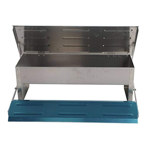 Automatic Poultry Feeder Treadle Self-Opening Aluminum Feeding Trough Waterproof Anti-Mouse Feeder