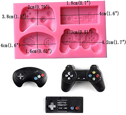 KCHEX Mini Game Controller Mold Silicone Video Game Controller Mold Gamepad Fondant Mold for Chocolate, Resin, Clay