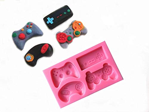 KCHEX Mini Game Controller Mold Silicone Video Game Controller Mold Gamepad Fondant Mold for Chocolate, Resin, Clay