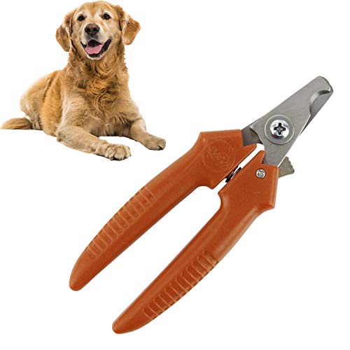 Toysdone Large Dog Nail Clippers Precision Professional Grade Claw Care Orange Handled