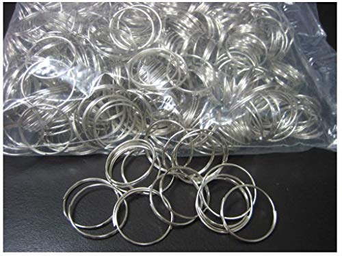 SKEMIX Lot 1000 pc 1" Bulk Split Rings /Locksmith Give Away Keyrings / 1.1mm x 28mm/New