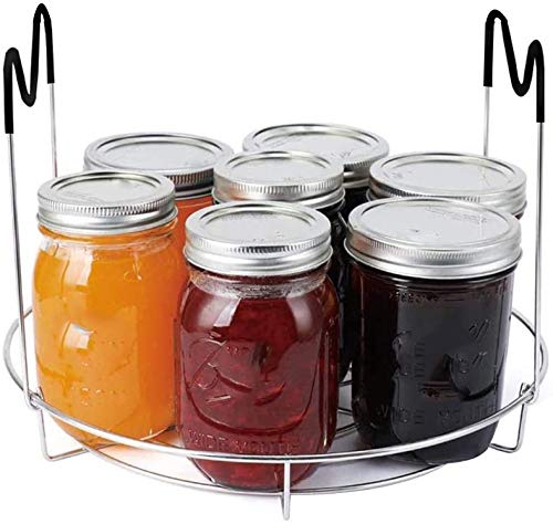 COLIBYOU Canning Rack, Stainless Steel Canning Jar Rack, Canner Rack, No Rust, Stability, Canning Rack for Regular Mouth and Wide Mouth Mason Jars, Ball Jars Storage Organizer