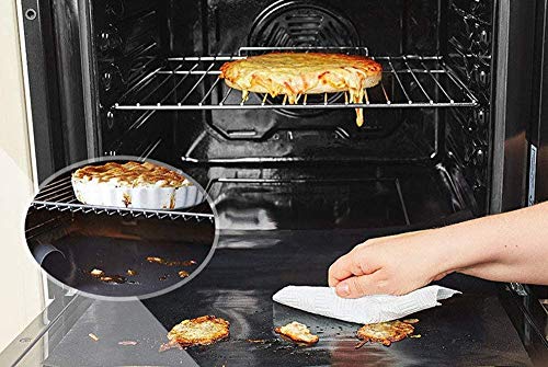 COLIBROX Heavy Duty Oven Liners Non-Stick Thick Heat Resistant Oven Cooker Mat Easy to Clean, Reduce Spills and Stuck Food Kitchen Friendly Cooking Liner Lining Accessory x 2 Pack