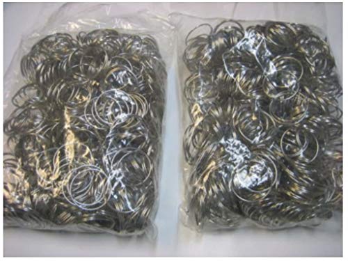 SKEMIX Lot 1000 pc 1" Bulk Split Rings /Locksmith Give Away Keyrings / 1.1mm x 28mm/New